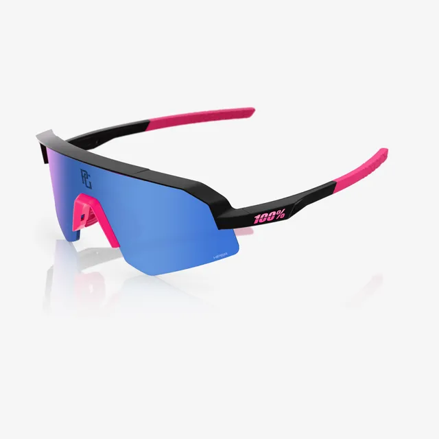 100-slendale-youth-sonnenbrille-matt-schwarz-hiper-blau image 1