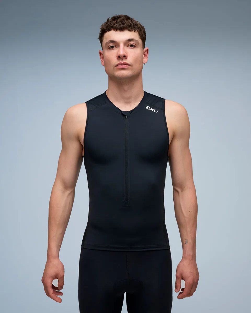 2xu-core-tri-tank-tri-top-herren-schwarz-fitted image 1