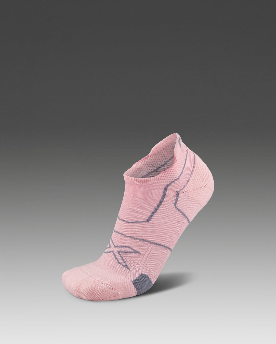 2xu-vectr-cushion-no-show-laufsocken-dusty-pink-kompression image 1
