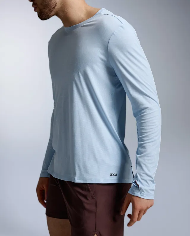 2xu-aero-trail-long-sleeve-laufshirt-herren-bay image 1
