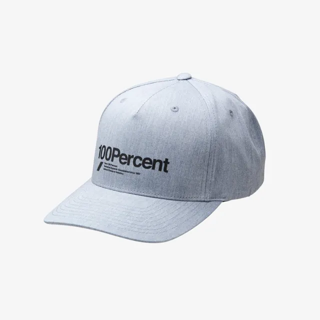 100-manifesto-snapback-cap-heather-charcoal-basecap image 1