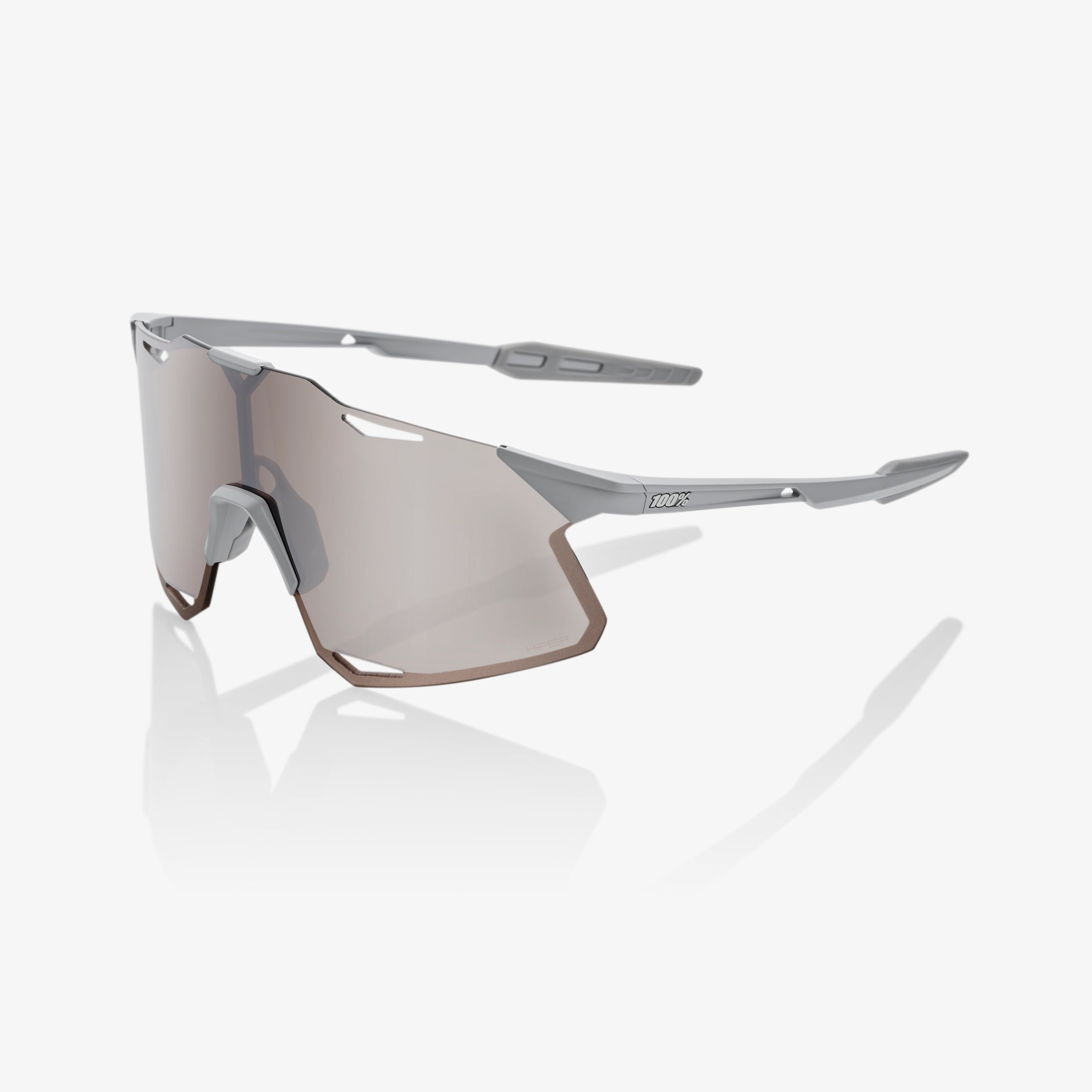 100-hypercraft-matte-stone-grey-sonnenbrille-silver-mirror image 1