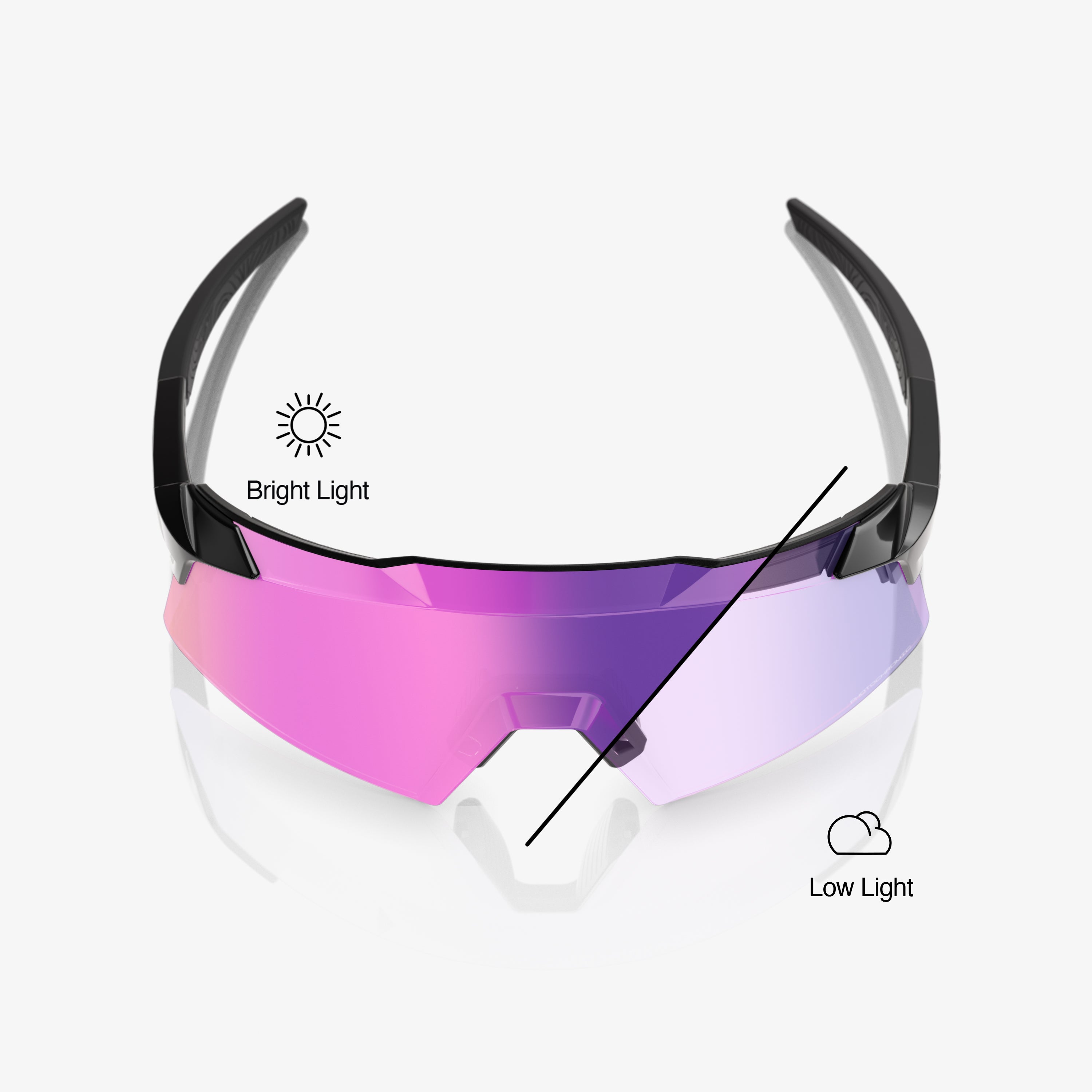 100-aerocraft-sport-sonnenbrille-schwarz-photochrom-purple-mirror image 4