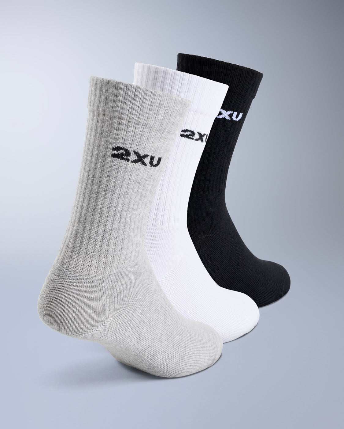 2xu-24-7-cotton-crew-socks-3-pack-three-colour-baumwolle image 2