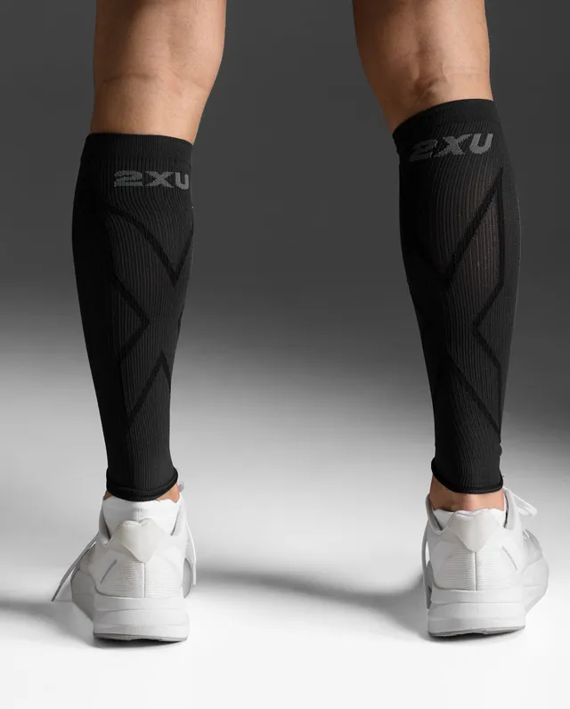 2xu-core-x-compression-calf-sleeves-titanium-black image 1