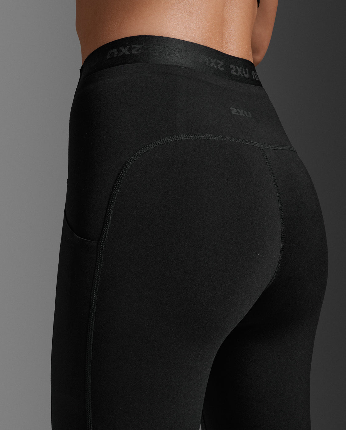 2xu-form-stash-hi-rise-tights-damen-black-no-logo image 8