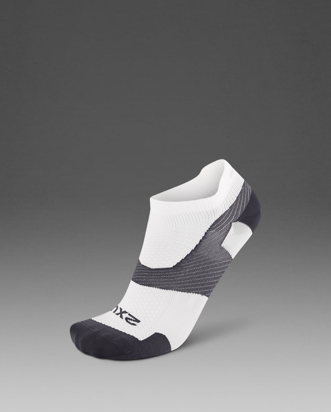 2xu-vectr-ultralight-1-4-crew-kompressionssocken-white-grey-x-lock image 1