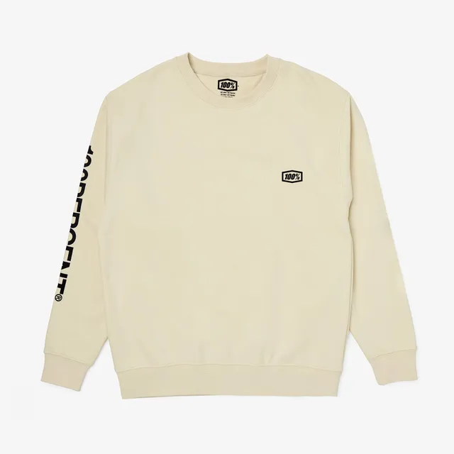 100-roots-pullover-bone-fleece-crewneck-unisex-beige image 1