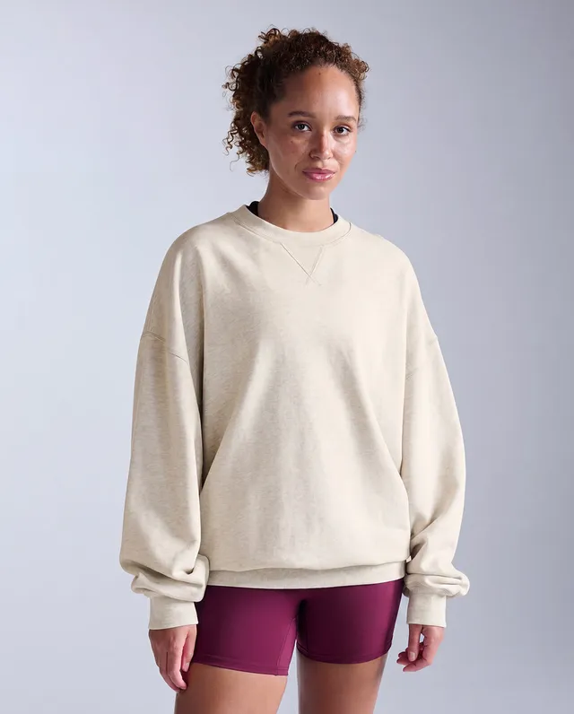 2xu-ez-oversized-organic-cotton-crew-sweatshirt-chalk-bio-baumwolle image 1