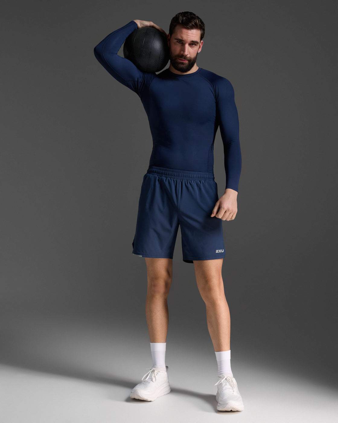 2xu-core-compression-long-sleeve-kompressionsshirt-navy image 6
