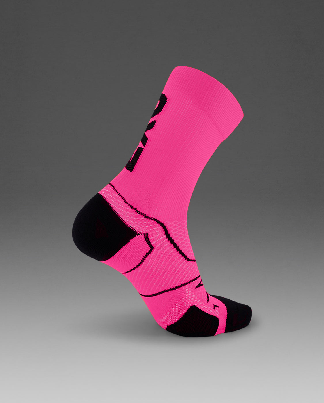 2xu-vectr-cushion-crew-socken-laufsocken-fuchsia image 3