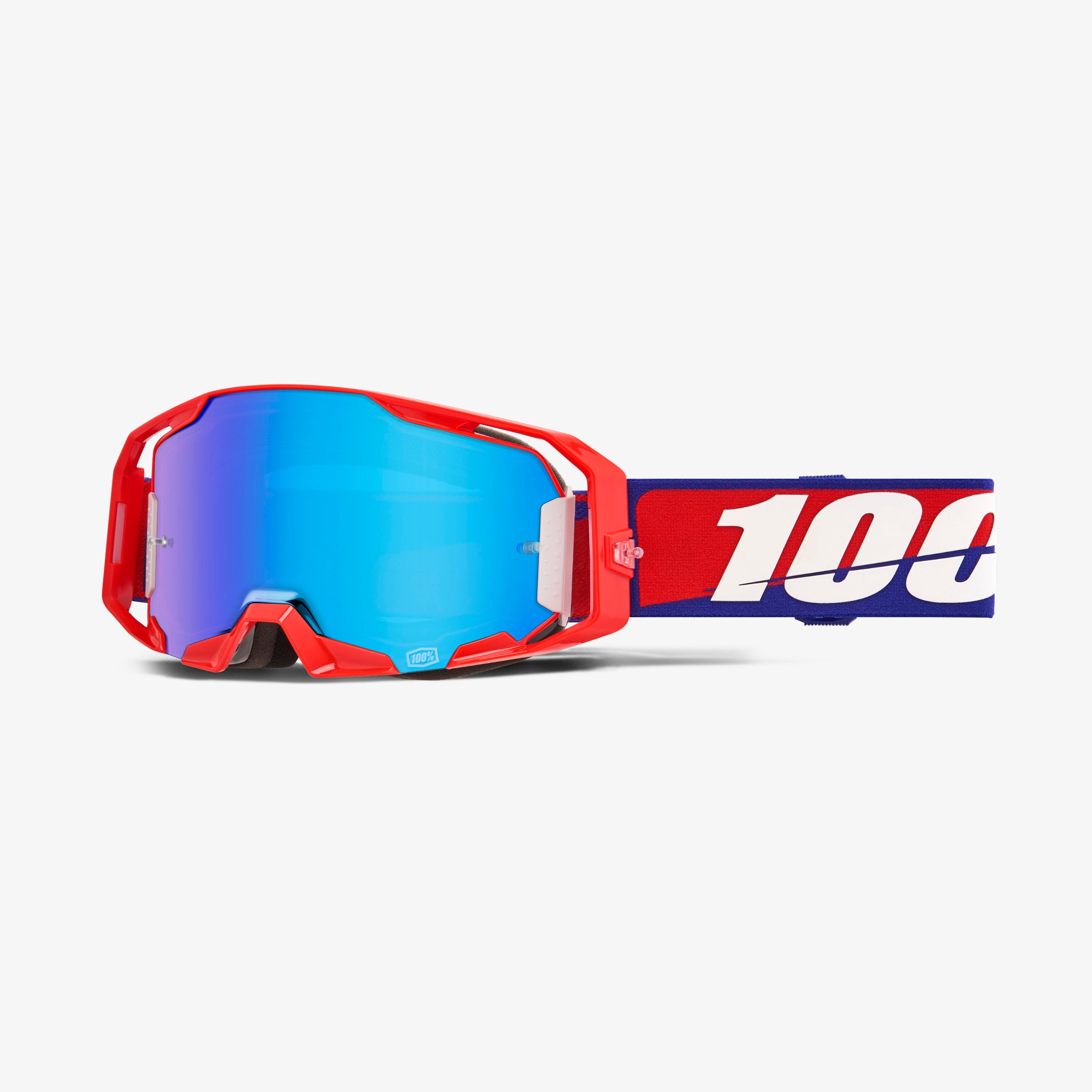 100-armatic-mtb-goggle-mirror-blue-clear image 1