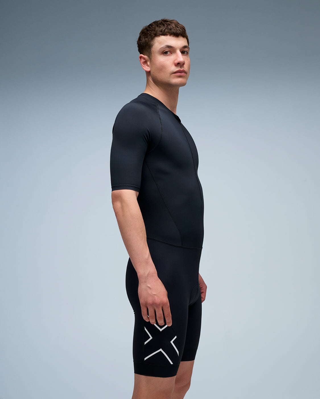 2xu-core-sleeved-trisuit-herren-schwarz-sprint-uv-schutz image 6