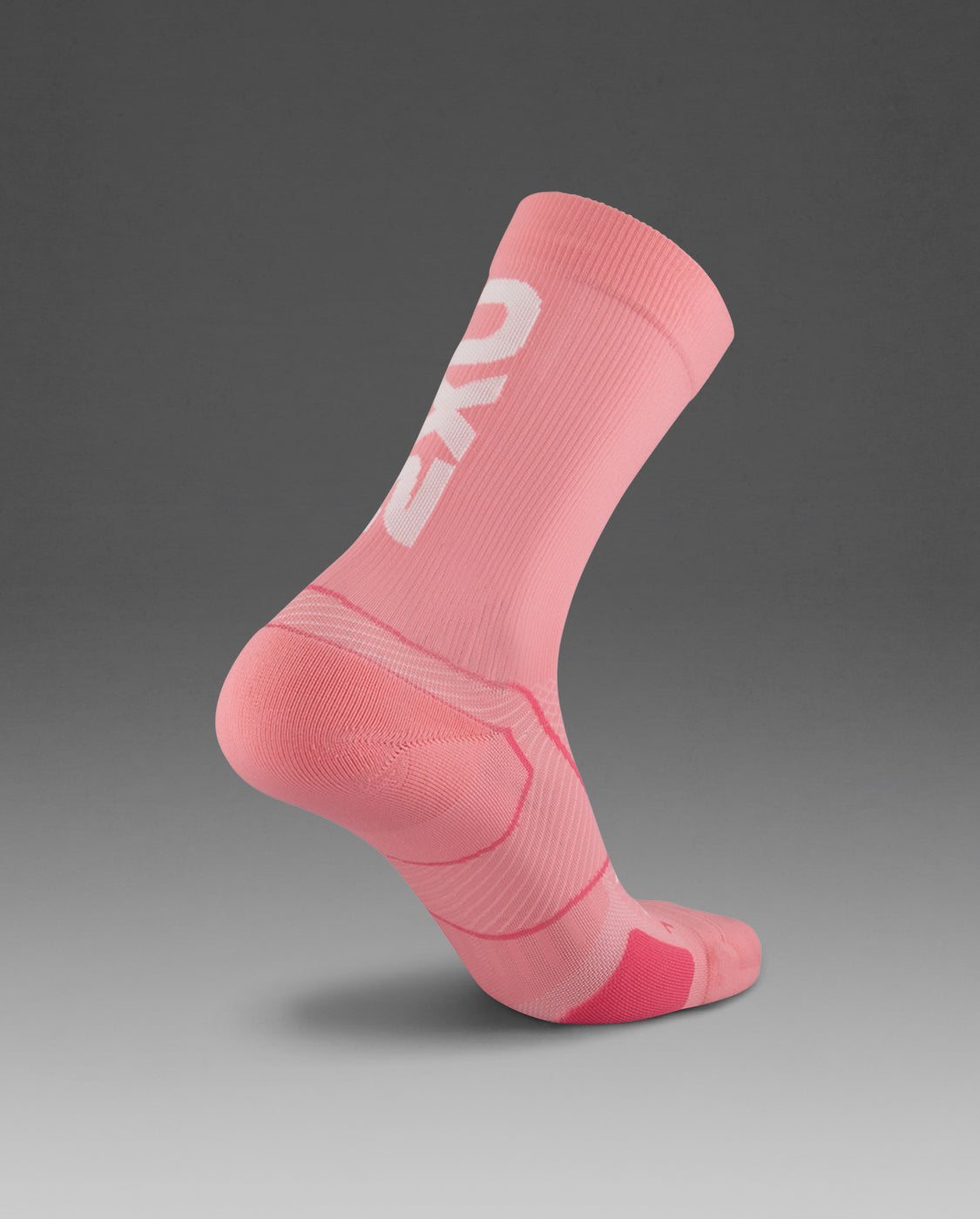 2xu-vectr-cushion-crew-socks-kompressionssocken-pink-glow image 3